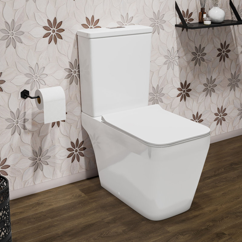 Rivoli Two-Piece Square Toilet Dual-Flush 1.1/1.6 Gpf