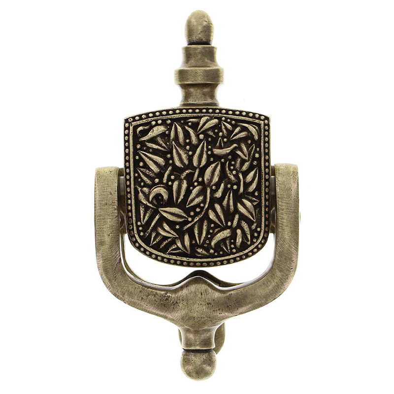 San Michele Door Knocker, Antique Brass