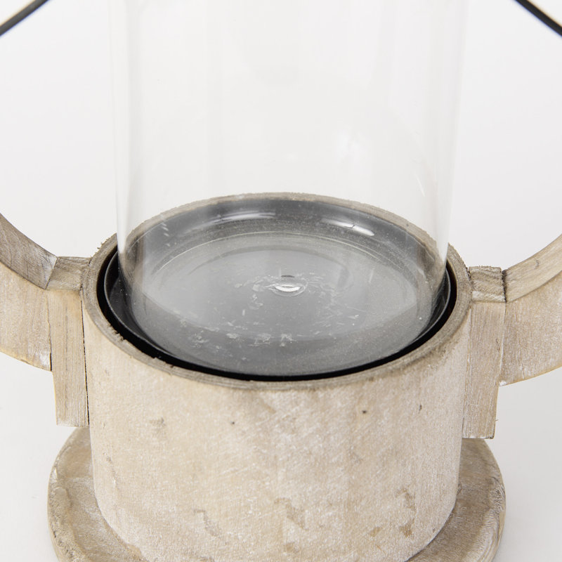 Zain Tabletop Lantern, 25" H x 11.5" W x 7" D