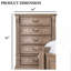 Mobilier de chambre à coucher style transitionnel 1 pièce
