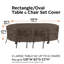 Nathanael Outdoor Patio Dining Set Cover-231350534