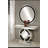 ACME Nysa Accent Mirror, Faux Crystals