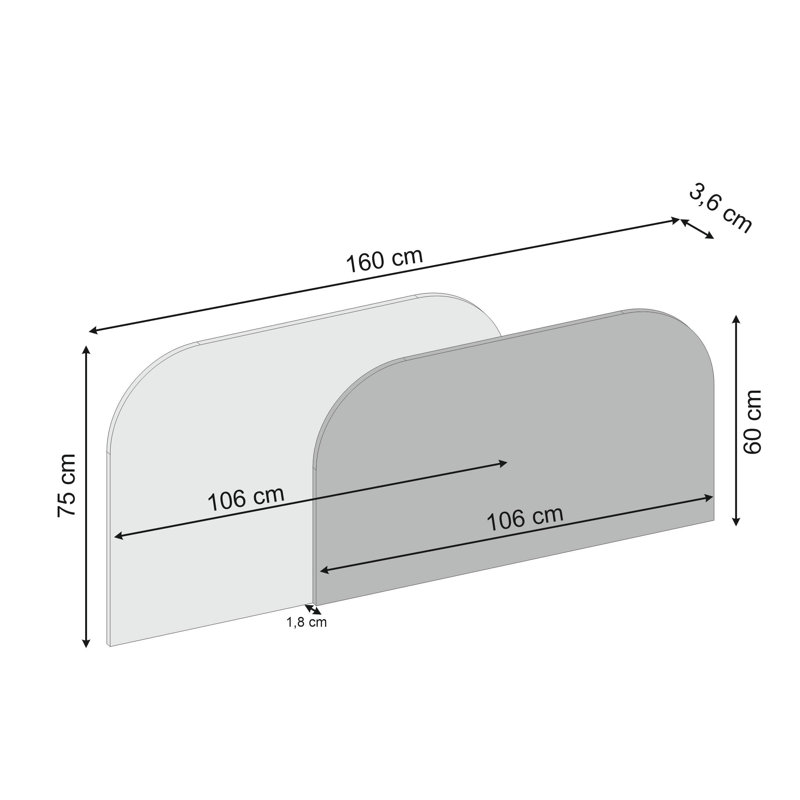 Kingsize (5') Panel Headboard
