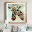 Girafe - cadre photo, impression sur papier-1270571554-1270571556