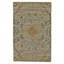 Wool Damask Area Rug in Green-1927499050