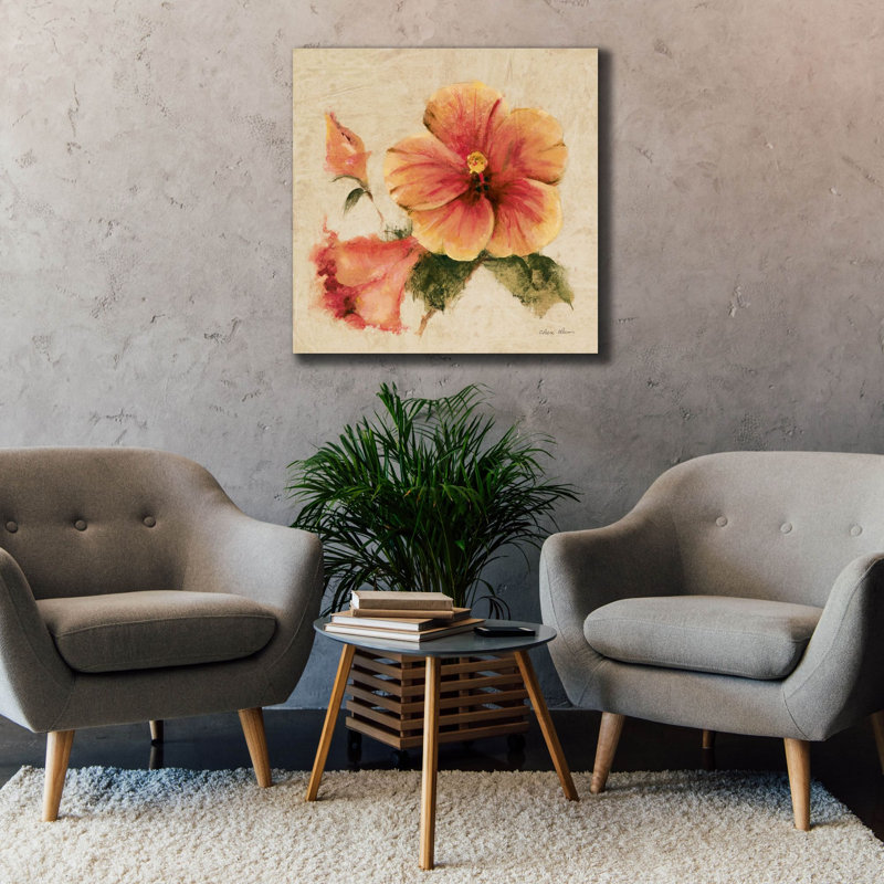 «Bright Tropics 1» par Cheri Blum, art mural sur toile, H 37 po x l 37 po x P 1,5 po