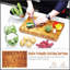 Planche à découper polyvalente en bois de teck durable avec poignée intégrée pour une utilisation polyvalente dans la cuisine et un transport facile