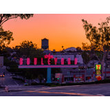The Boulevard Sign Sunrise In University Heights San Diego, California Print by Brian Mc Clean