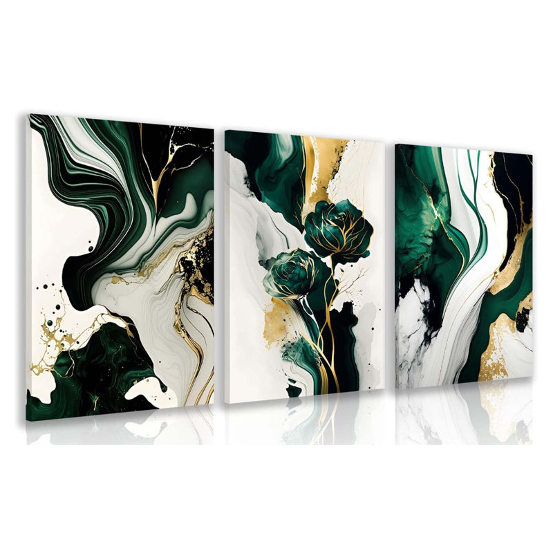 3 Piece Wrapped Canvas Wall Art