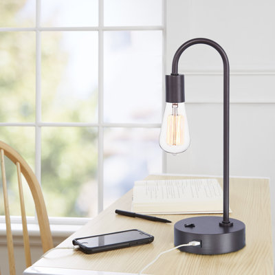 Ensemble de lampes de table de bureau 17 po avec USB Gamelin