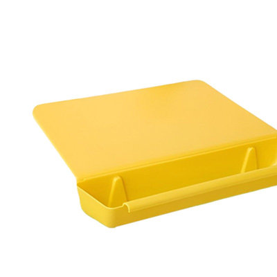 -in-1 Foldable Mat With Storage Basket Two In One Cutting Board Non Slip Cutting Board Detachable Kitchen Supplies Plastic Cutting Board Set