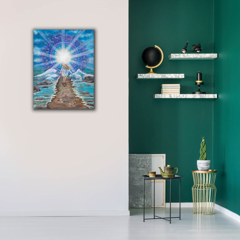  Art mural en toile «L Let Go Of The Past» par Verena Wild, 26 po x 34 po, H 34 po x l 26 po