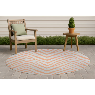 Tapis d'extérieur antidérapant à rayures Zebra