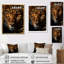 «Leopard Golden Stalker Portrait Gaze II», reproduction sur toile-309251450-309251454