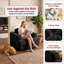 Fauteuil convertible surdimensionné en velours côtelé avec éponge à rebond élevé et coussin-1421469130