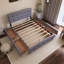 Grand lit plateforme tapissier à 4 tiroirs-747296846