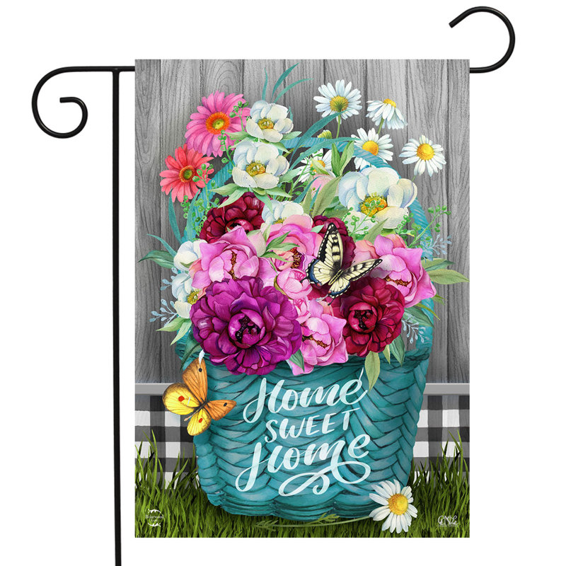 Drapeau de jardin floral