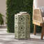 Table d'appoint légère en fer, 12 po x 10,5 po x 18,5 po, découpée, terrasse 12 po x 10,5 po x 18,5 po, pièce d'extérieur élégante