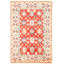 Tapis unique en laine noué à la main jaune Gazni des années 2010 de 3 pi 11 po x 5 pi 11 po Qaiden