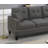 2-PCS SECTIONAL SET Living Room Furniture LAF Sofa And RAF Chaise Dark Coffee Color Linen Like Fabric Tufted Couch-15642048
