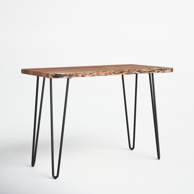 Cartan Acacia Solid Wood Counter Height Dining Table, Light Brown
