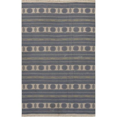 Vintage One-of-a-Kind Rectangle 5'2" X 8' Area Rug