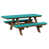 Aruba Blue Top/Antique Mahogany Base selected