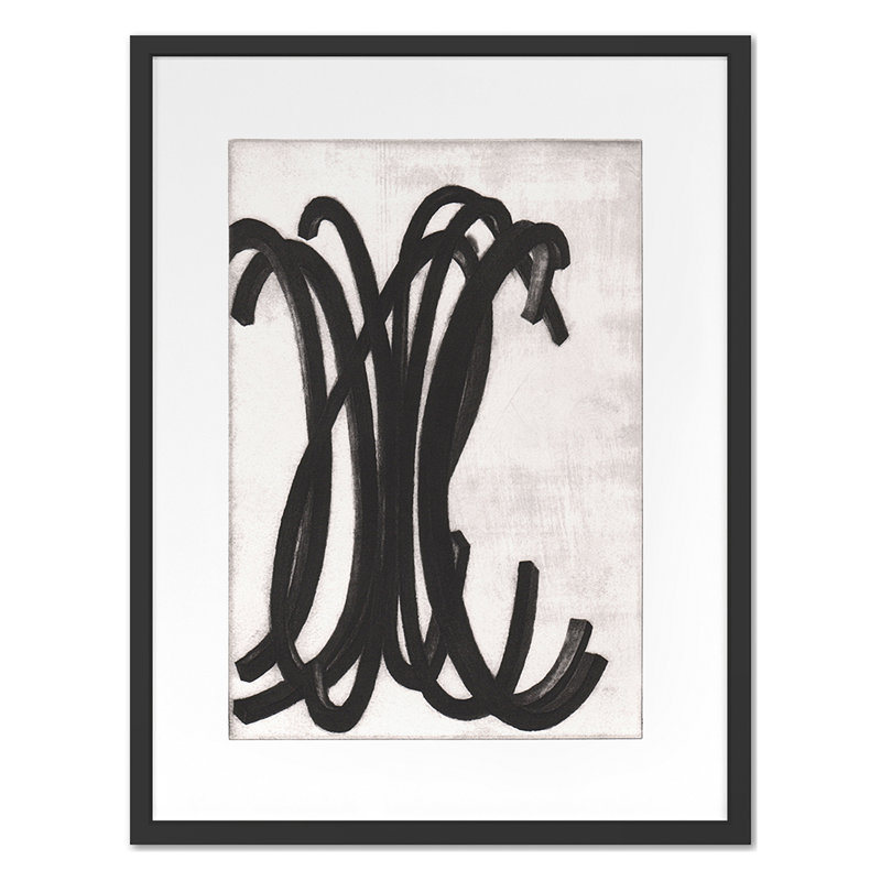 Bars Print by Perrin, Elvia, Black Single Picture Framed, 30'' H x 23'' W