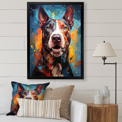 Impression sur toile Bull Terrier Boldness I