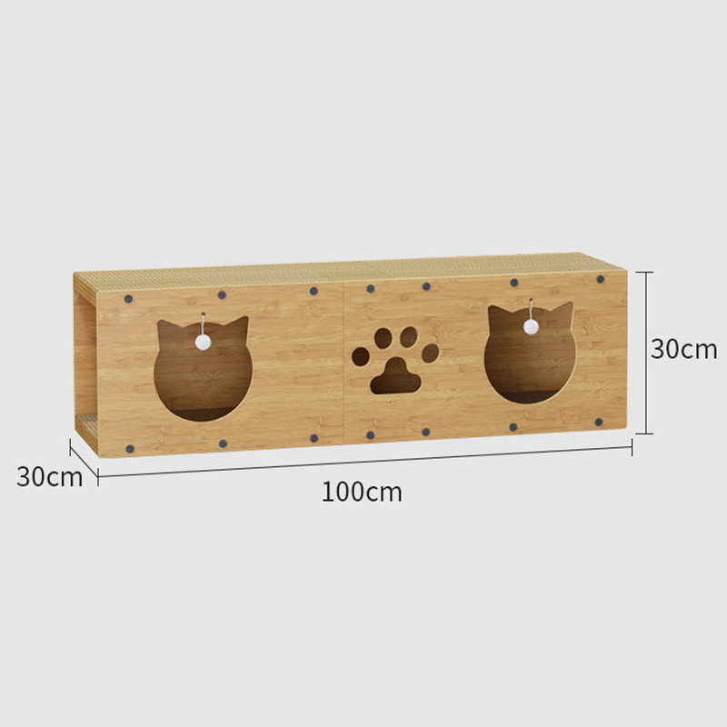 Lit de chat en papier ondulé pour chat