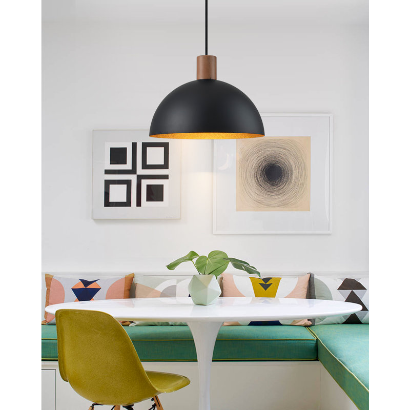 1 - Light Pendant, Black