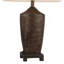 Lampe de table fantastique en bronze nervuré rustique