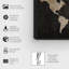 Carte du monde rétro - reproduction d'art-55354404