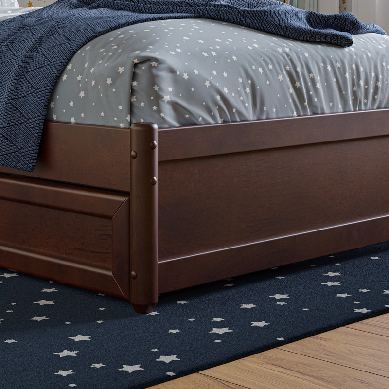 Lamariah Solid Wood Platform Storage Bed, Walnut, Twin