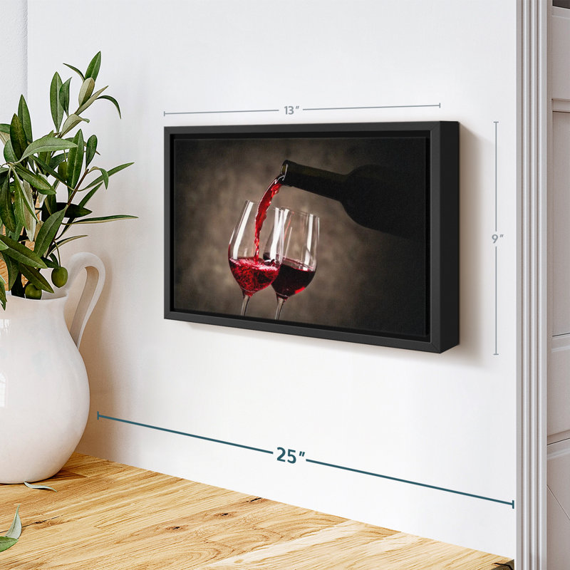 «Serving Red Wine Wall Art», H 9 po x l 13 po