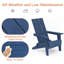 Chaise Adirondack pliante en plastique / résine-343010190