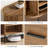 70" Mid-Century Modern TV Stand with Storage and Sliding Tambour Door-1072713544