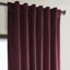 Rideaux en velours moelleux Matra pour chambre à coucher ‑ rideaux obscurcissants pour les fenêtres de salon, panneau simple-1636876329-1630843105