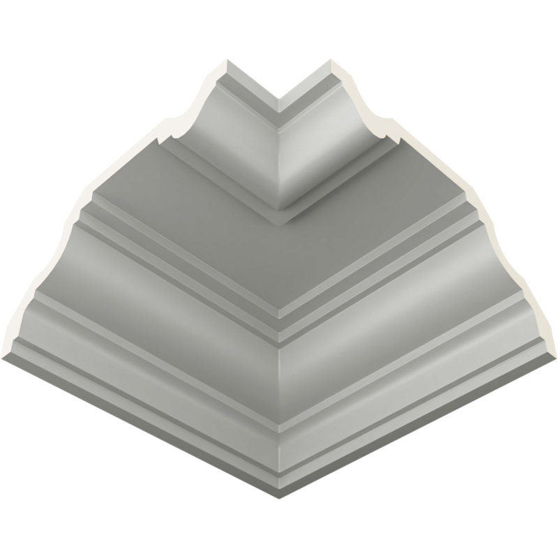 Endurathane Inside Corner Moulding, 9"P x 4"H (matches moulding MLD04X09X10AN), Factory Primed
