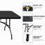 Table pliante, table en plastique portative pour le camping, pique-niques, fêtes, table pliable à charge élevée-261815403-261815412