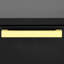 White And Gold Two-Drawer Rectangular Nightstand-1916921052