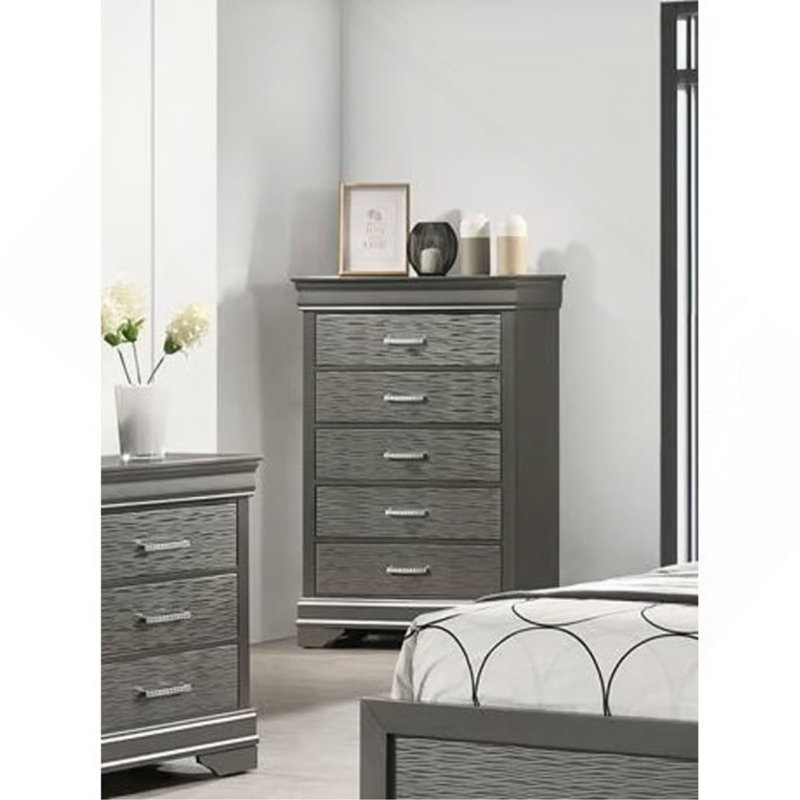 Mobilier de chambre à coucher à tiroirs modernes 1 pièce