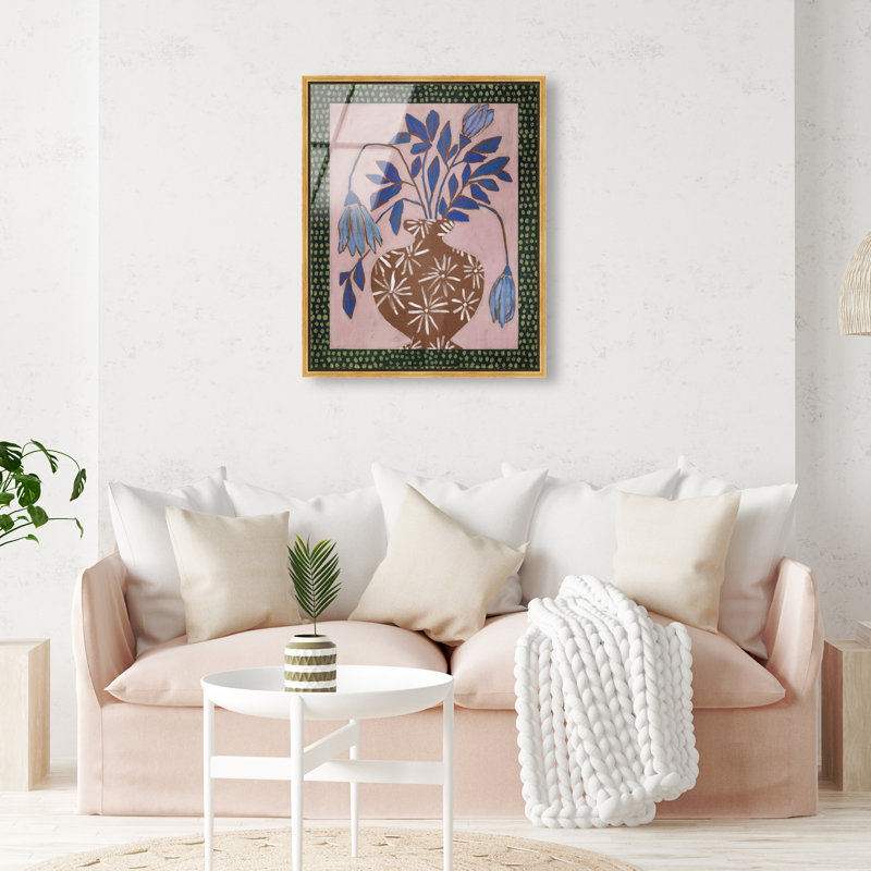 Verdant Stillness Acrylic Painting Print, 37"H x 31"W, Gold Floater Frame
