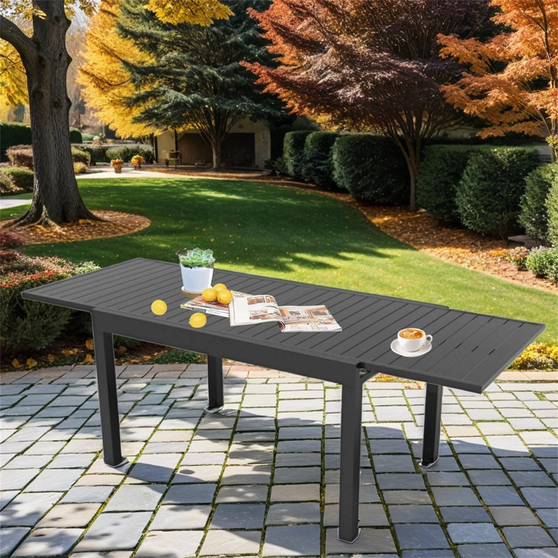 Table de salle à manger Zimran L 32,7 x l 70,8, Noir