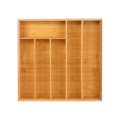 Bamboo Rectangle Cutlery Tray