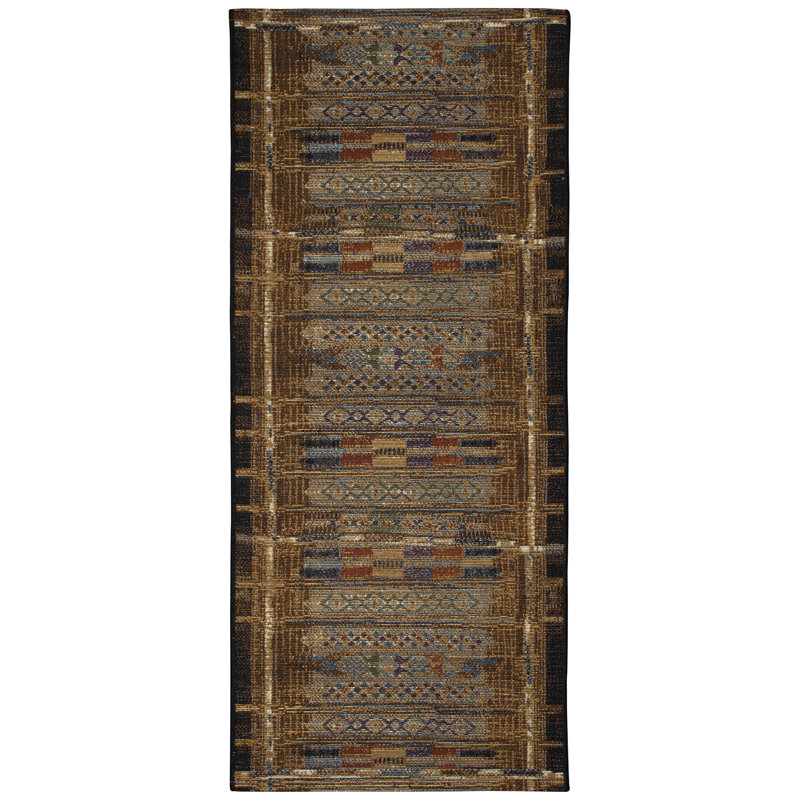 Tapis de cuisine Lakedia, Tapis de couloir 1 pi 11 po x 4 pi 11 po, Or