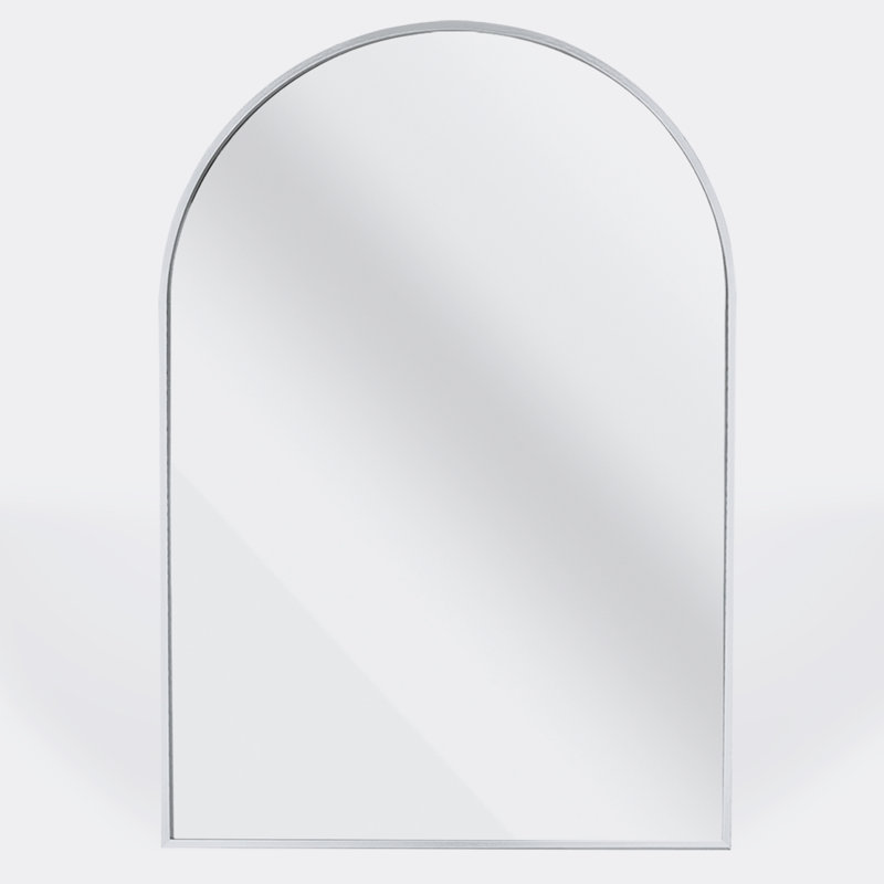 Miroir mural Vibretha, 24 po x 36 po, Argent