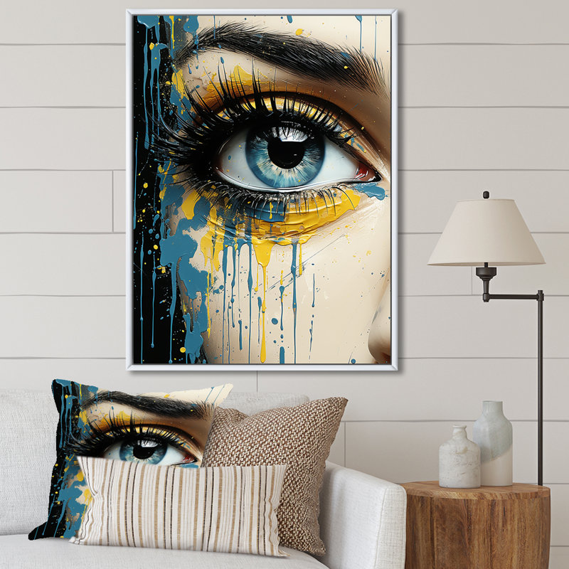 Byzantine Beauty - Classics, art mural, Cadre flottant blanc, H 44 po x l 34 po x P 1,5 po