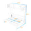 Grand lit escamotable avec tablettes de rangement-1876158904