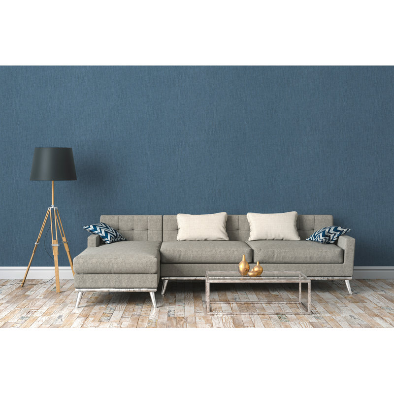 10.05m x 53cm Matte Wallpaper Roll, Blue